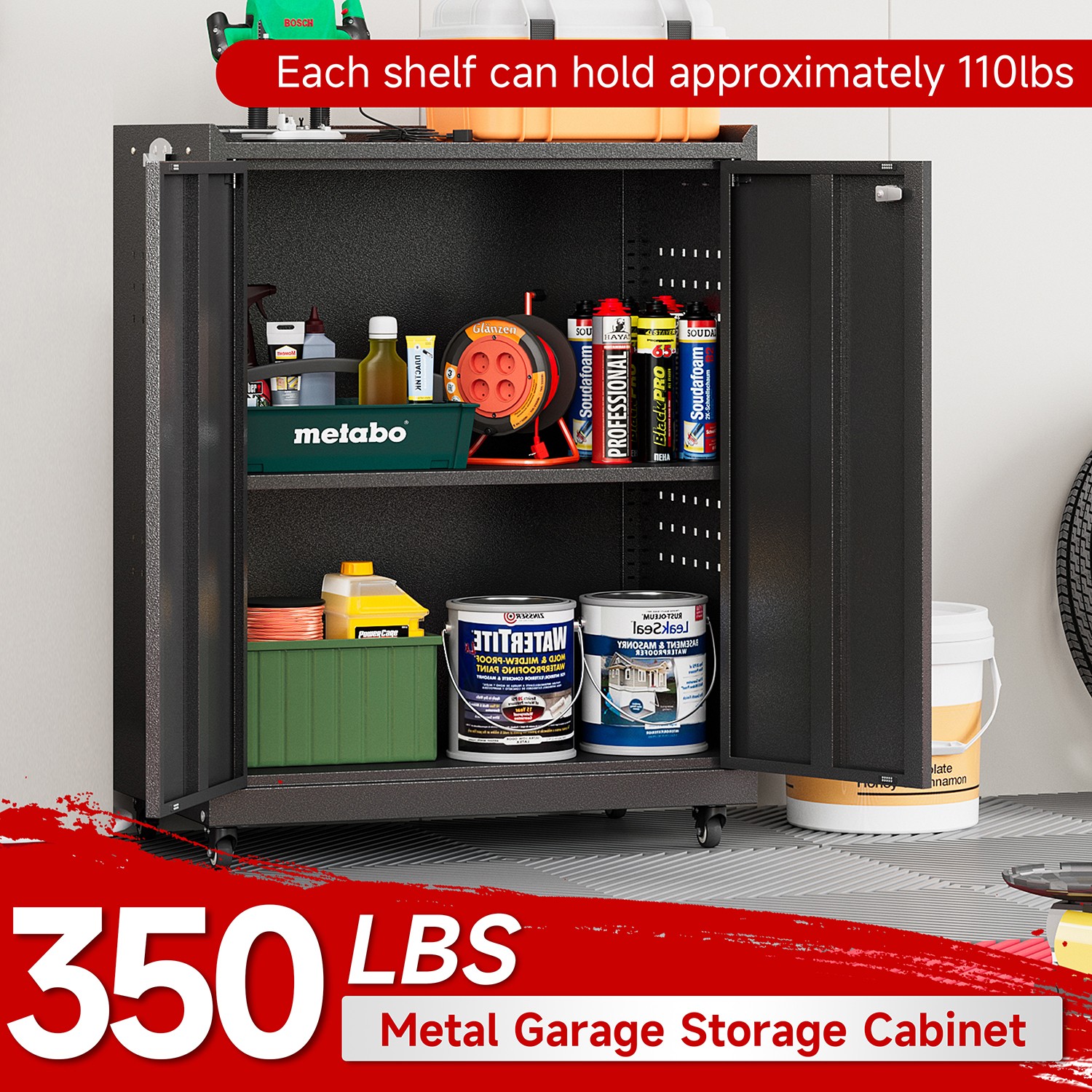 Garage Cabinet Set Workshop Set Garage Cabinets Storage System Tool Boxs Set 6pc