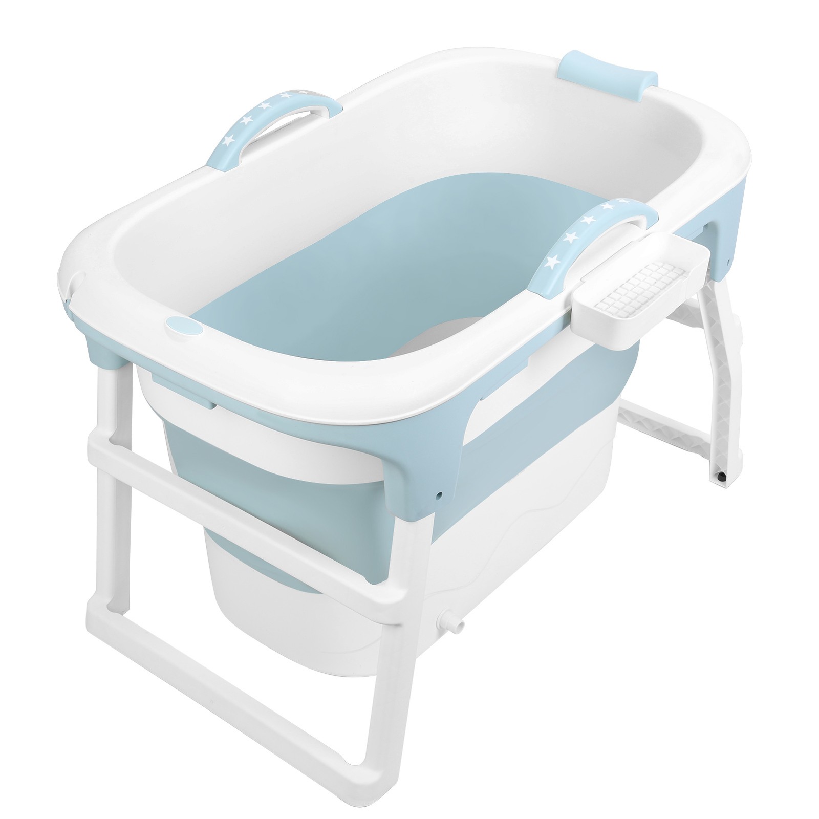 Portable Bathtub Large 40.6'in Foldable Collapsible tub Soaking Bath for Adult