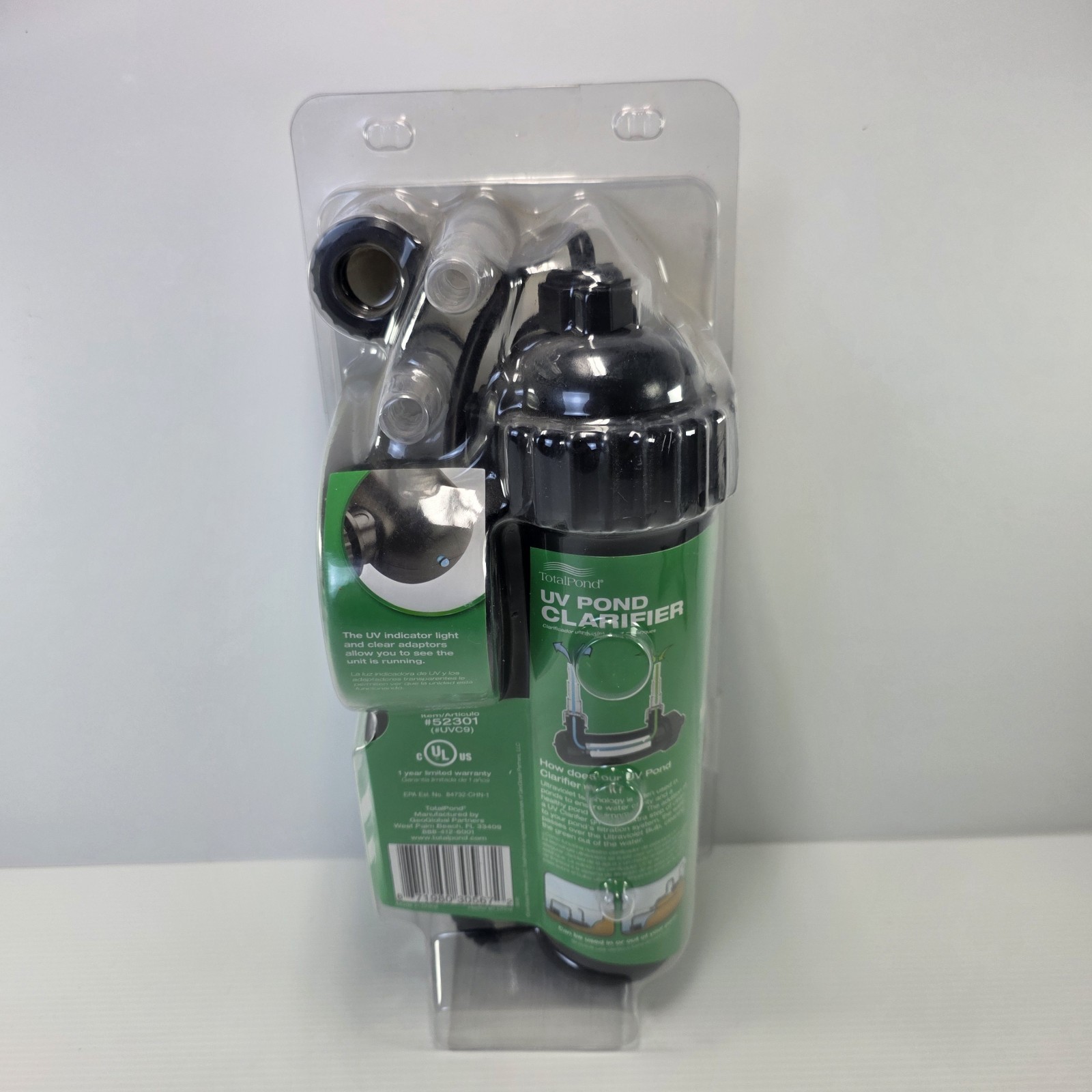 TotalPond 9W UV Pond Clarifier New 52301 Algae Sterilizer Water Cleaner 800 Gal