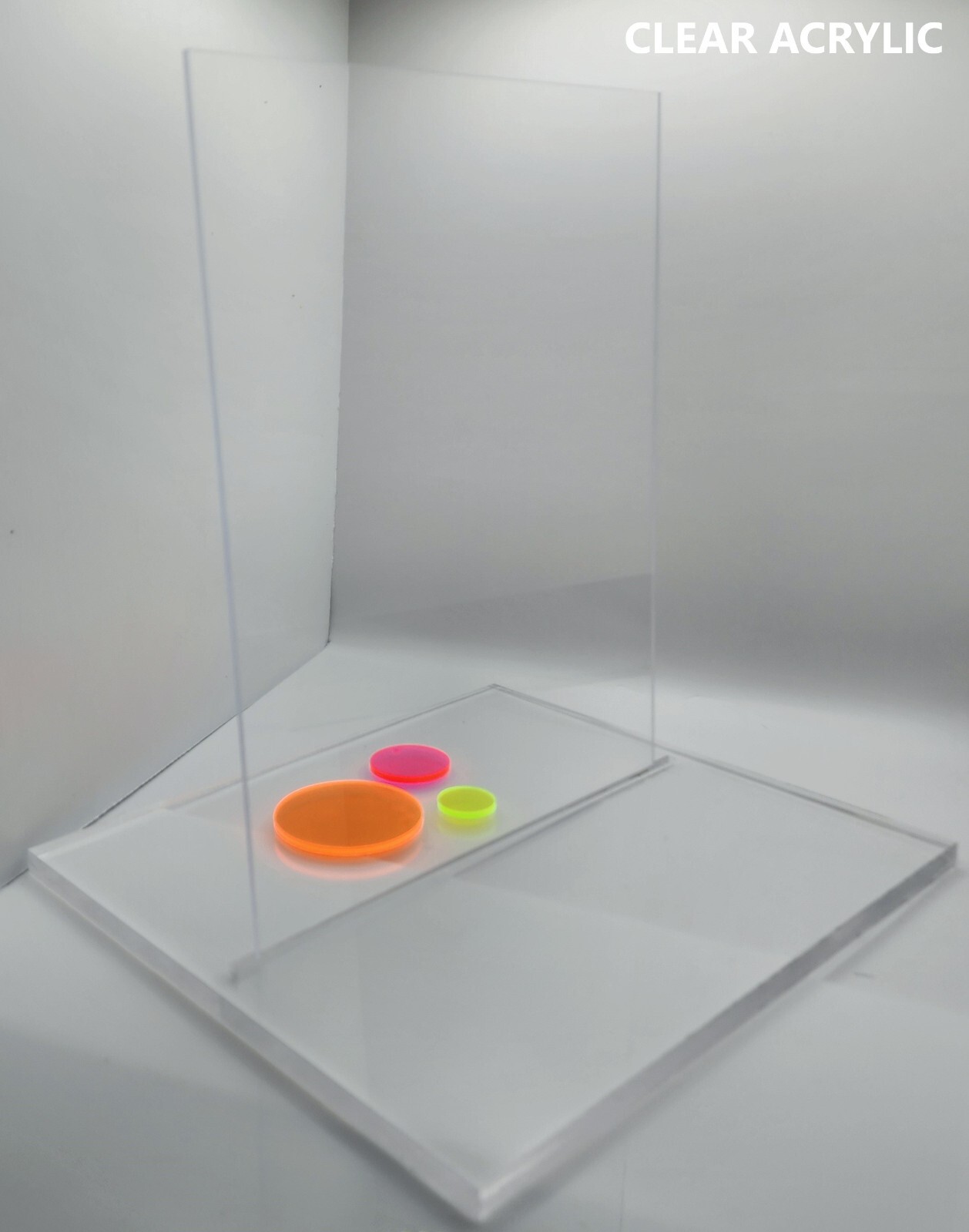 Clear Acrylic Plexiglass Sheet 1/4 in Thick Water-Resistant Panel