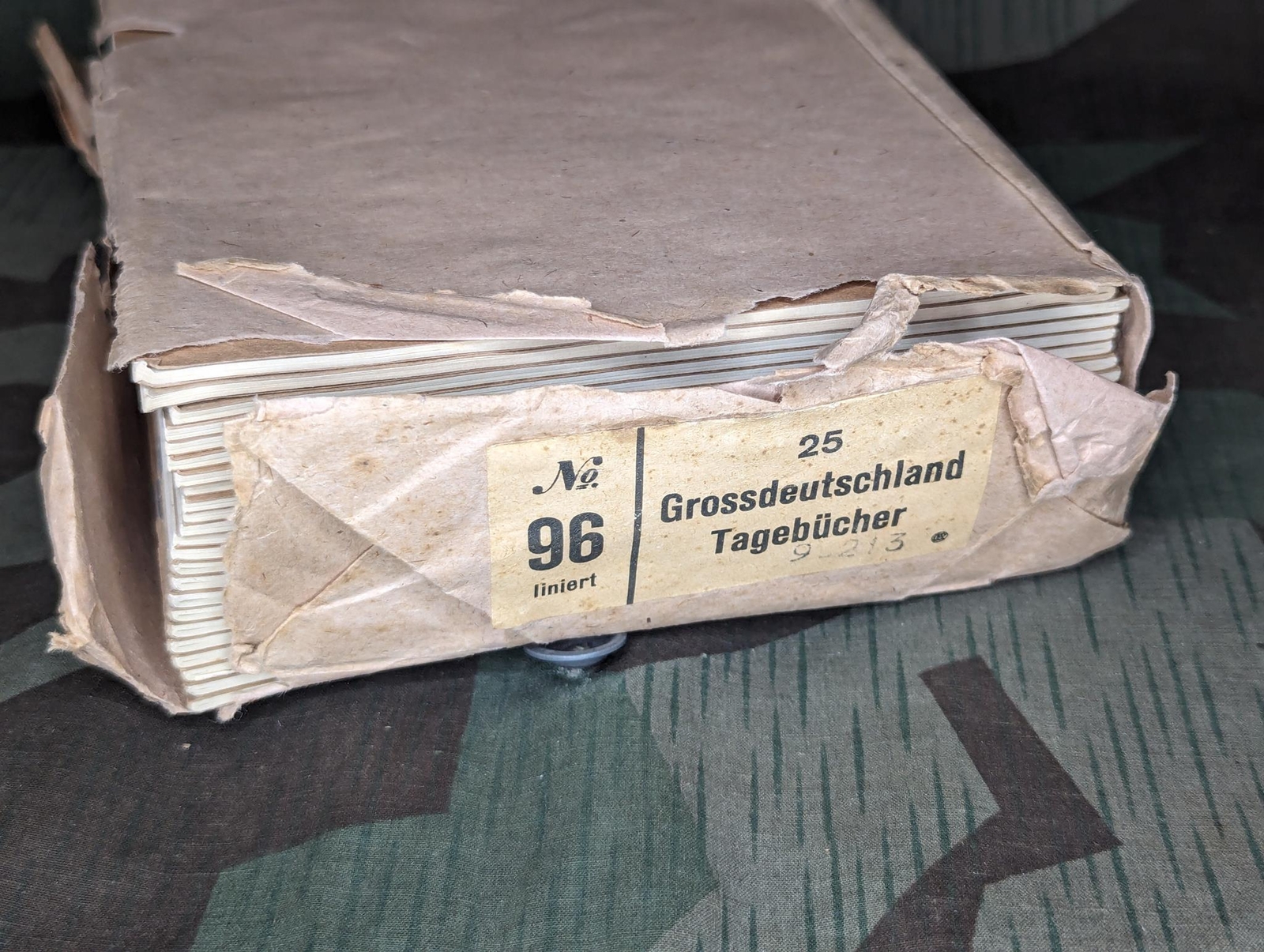 WWII German Grossdeutschland School Day Book for Students Jugend Youth Deadstock