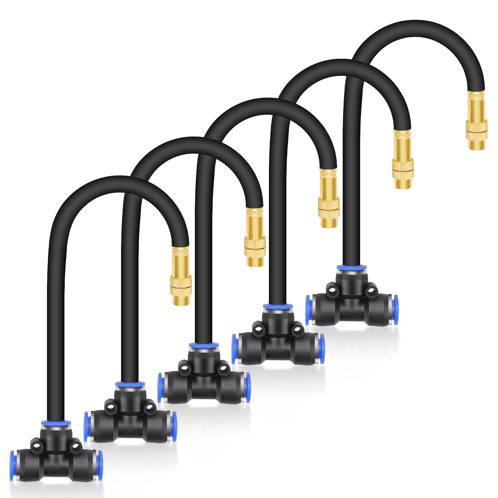 5/10pcs Garden Drip Irrigation System 360° Adjust Plant Hose Sprinkler Nozzles