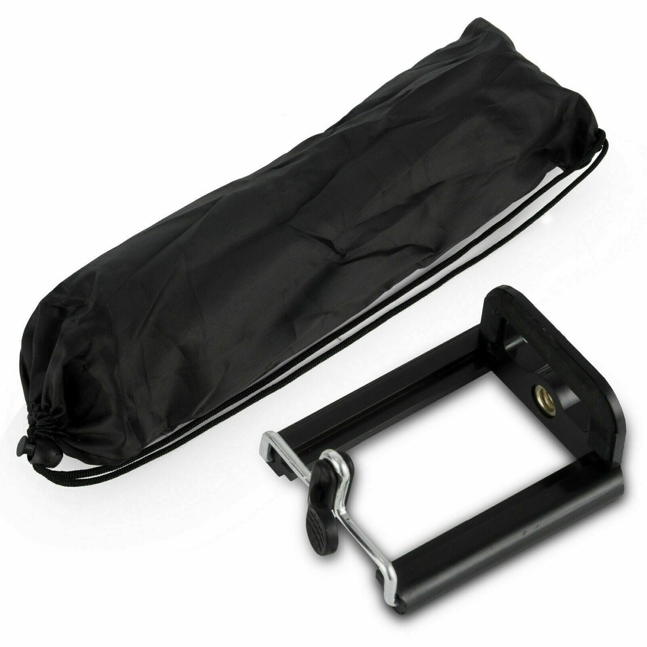 Camera Phone Tripod Stand Holder Mount Traveler Carrying Bag for iPhone Samsung