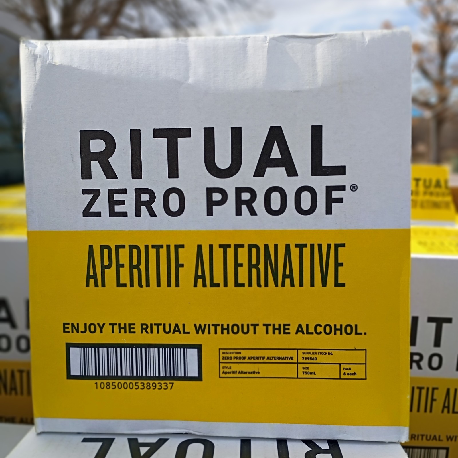 RITUAL ZERO PROOF Aperitif Alternative 6pack Non-Alcoholic Spirit 750ml NEW