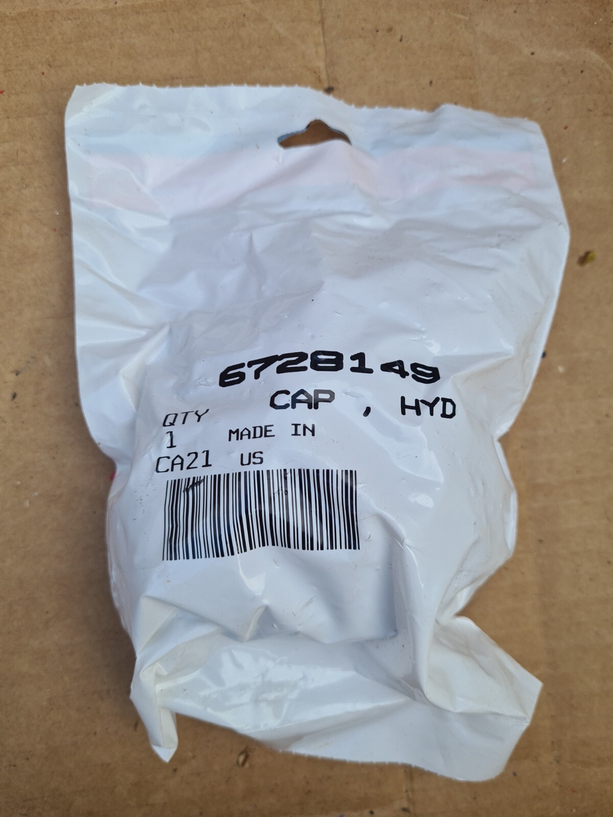 Bobcat Hydraulic oil tank cap NON VENTED 6728149 NEW OEM 763 753 MT52 MT55 MT85