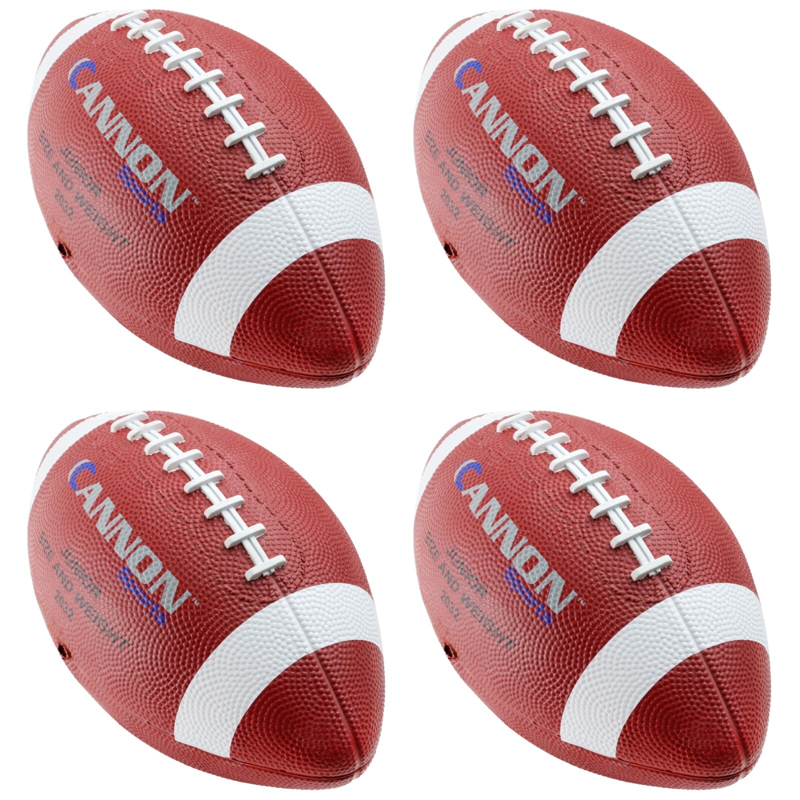 Cannon Sports Rubber Pee Wee Football, Set Of 4 NEW ***READ DESCRIPTION***