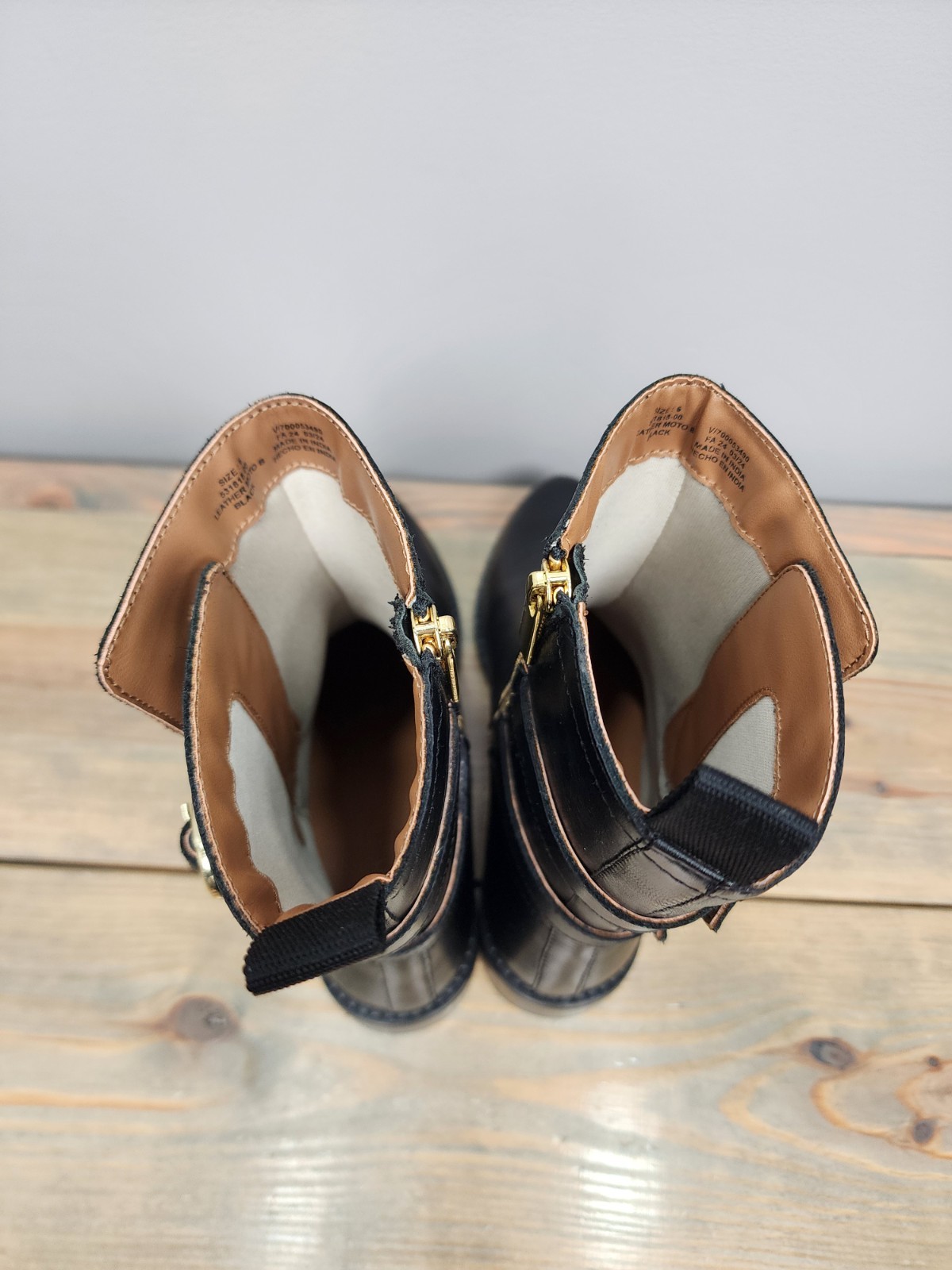 Banana Republic Moto Style Leather Boots Size 6