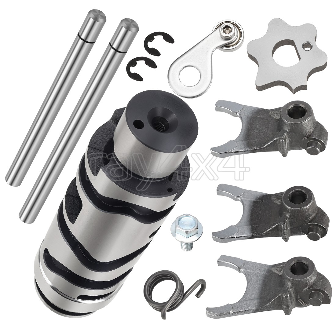 For Yamaha Banshee 350 Transmission Gearbox Shift Drum & Forks & Guide Bars Rods