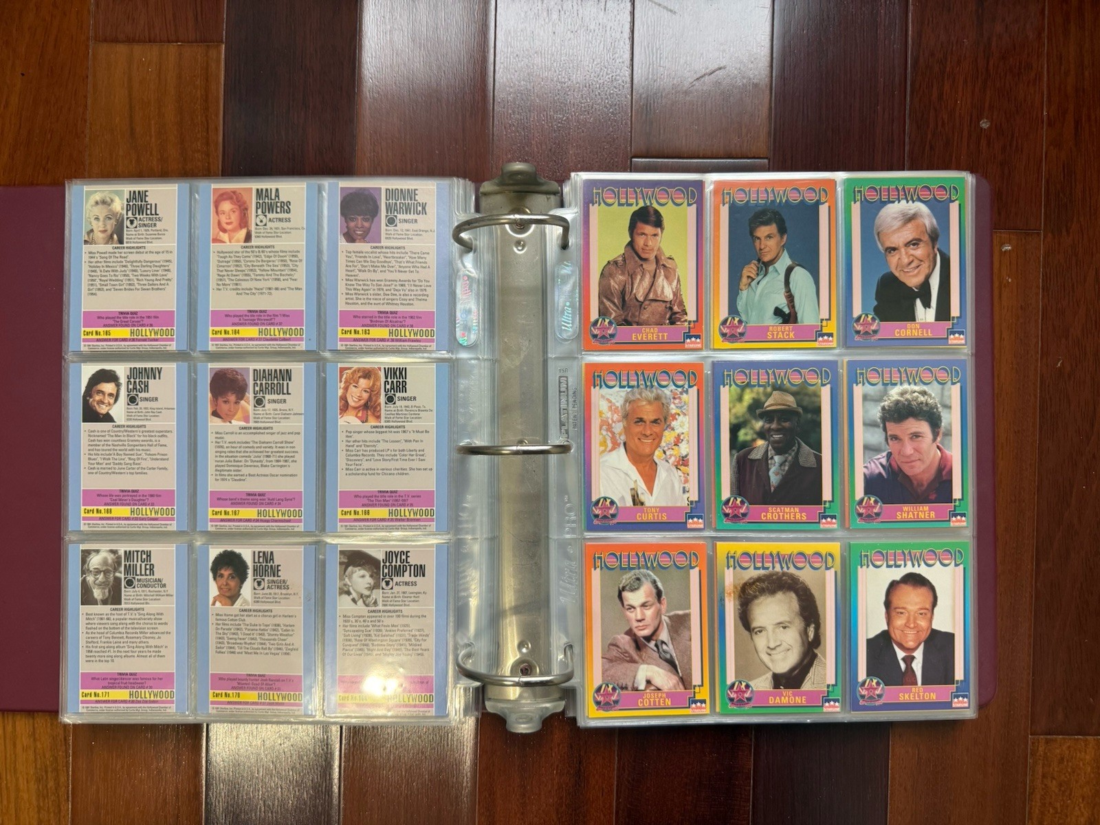 1991 Hollywood Starline 200+ Cards & Binder