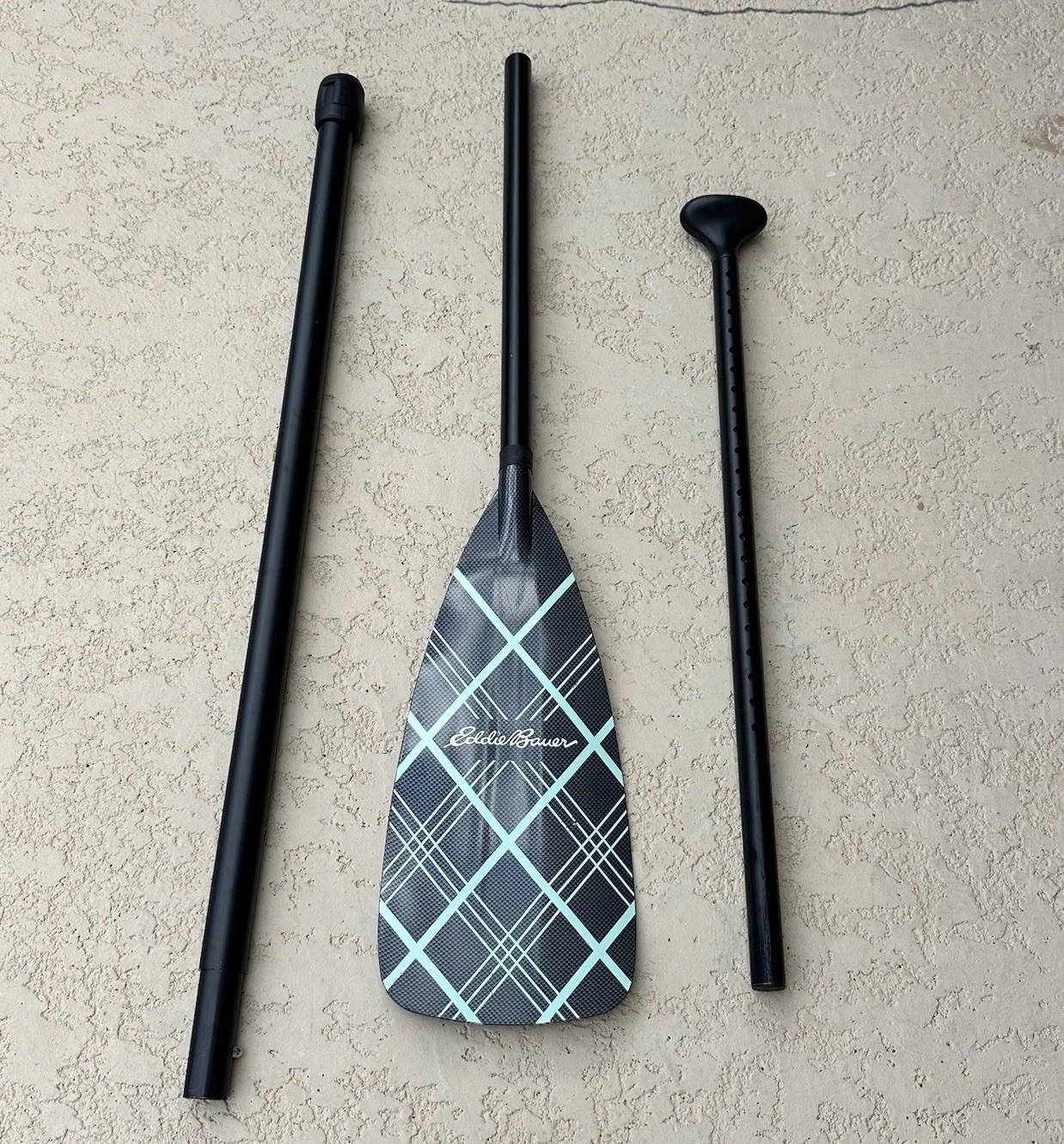 3-Piece Adjustable SUP Paddle –Lightweight Floating Aluminum Shaft (Eddie Bauer)