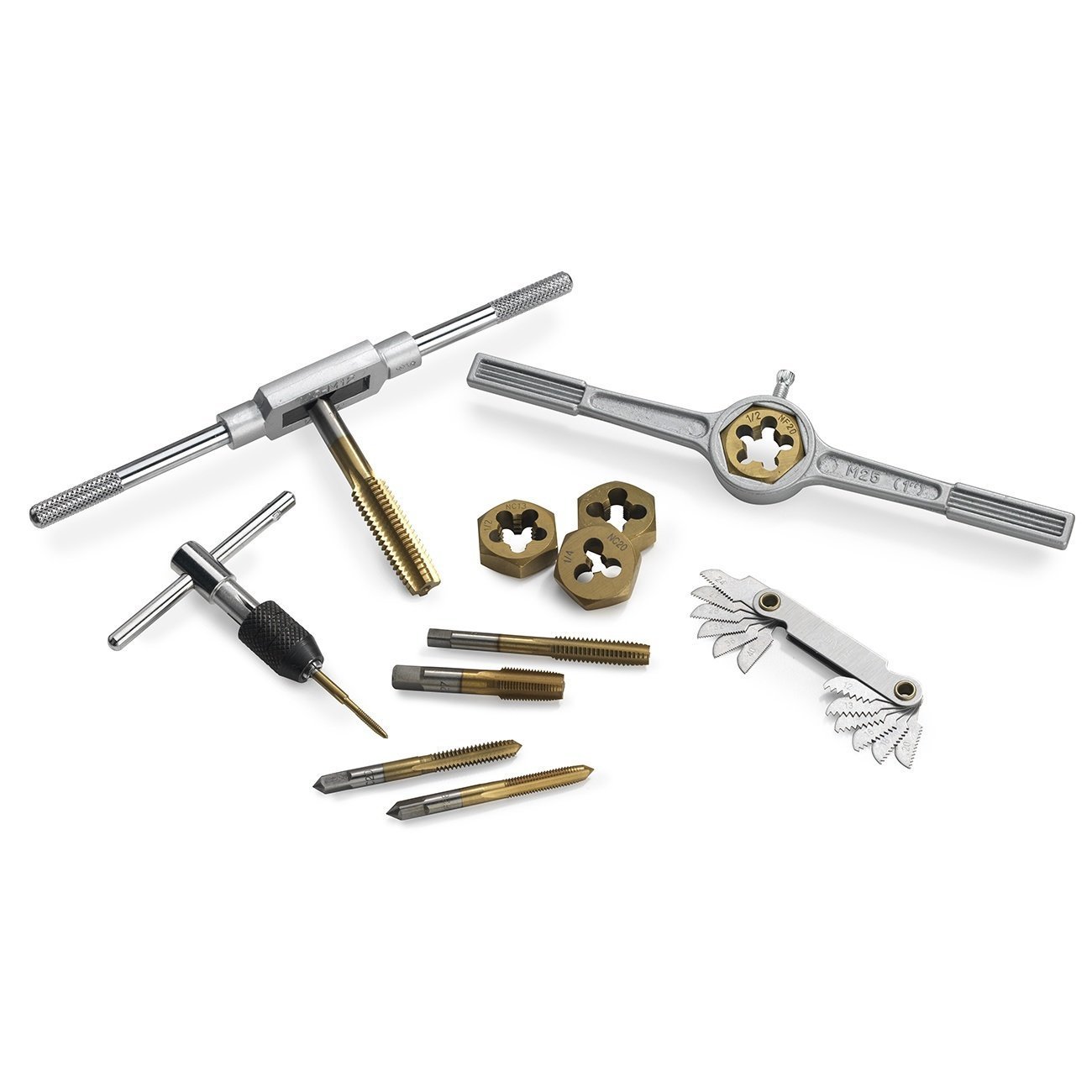 40 pc Titanium Coated SAE Tap and Die Set Standard Heavy Duty