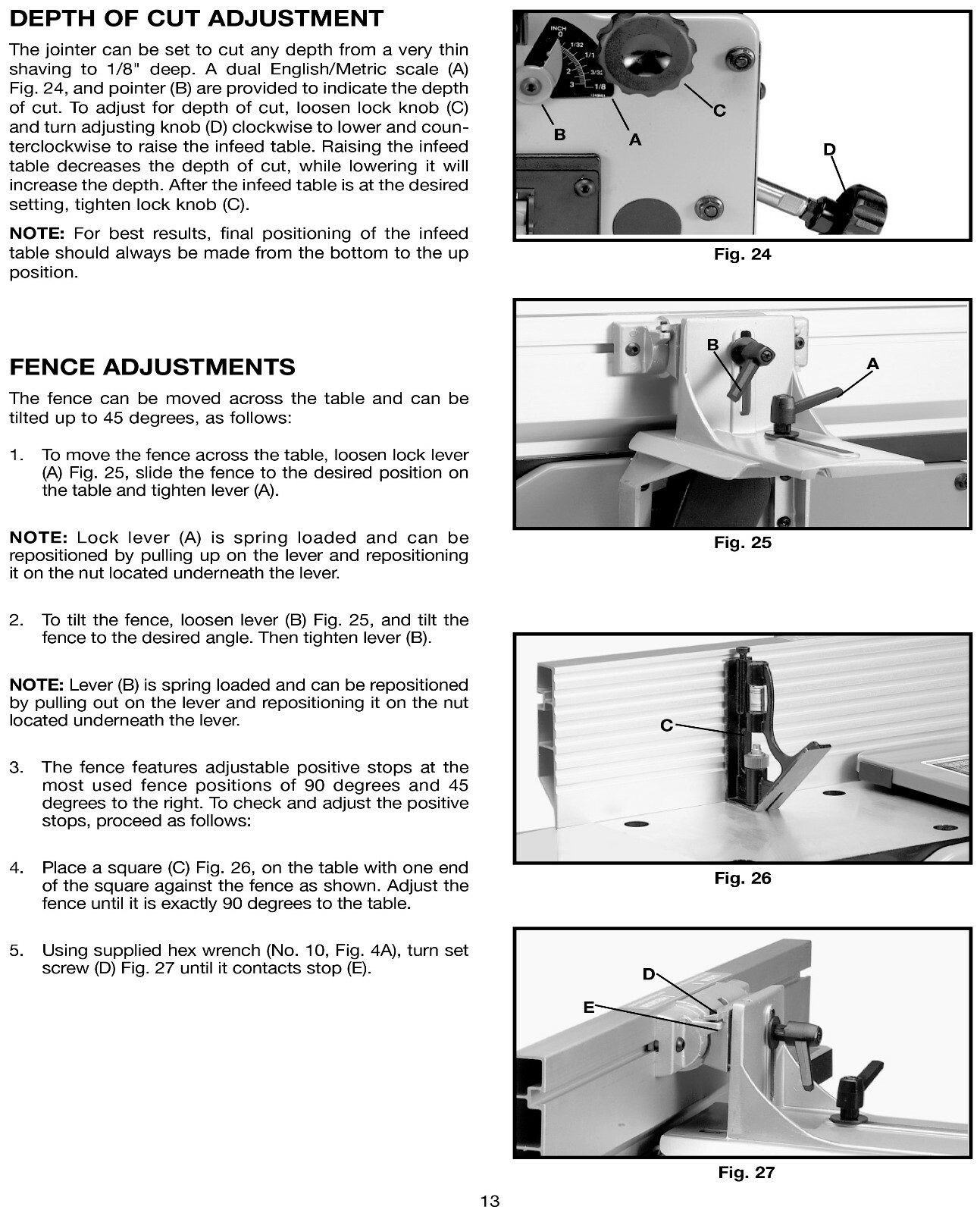 Delta 6" Variable Speed Jointer JT160 Instructions & Parts List Manual #2035