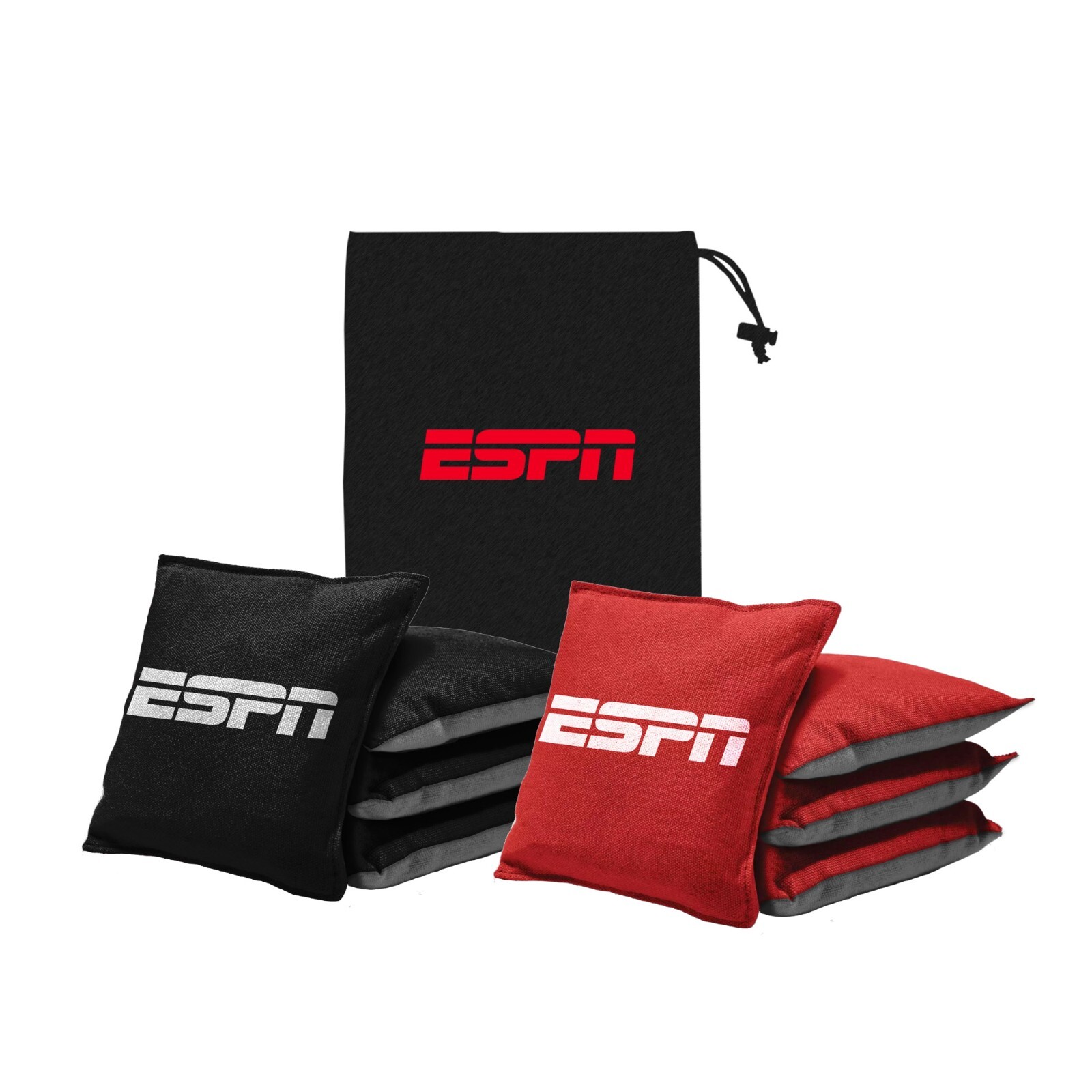 ESPN Cornhole Bags and Travel Case, Regulation Size/Weight (Set of 8)