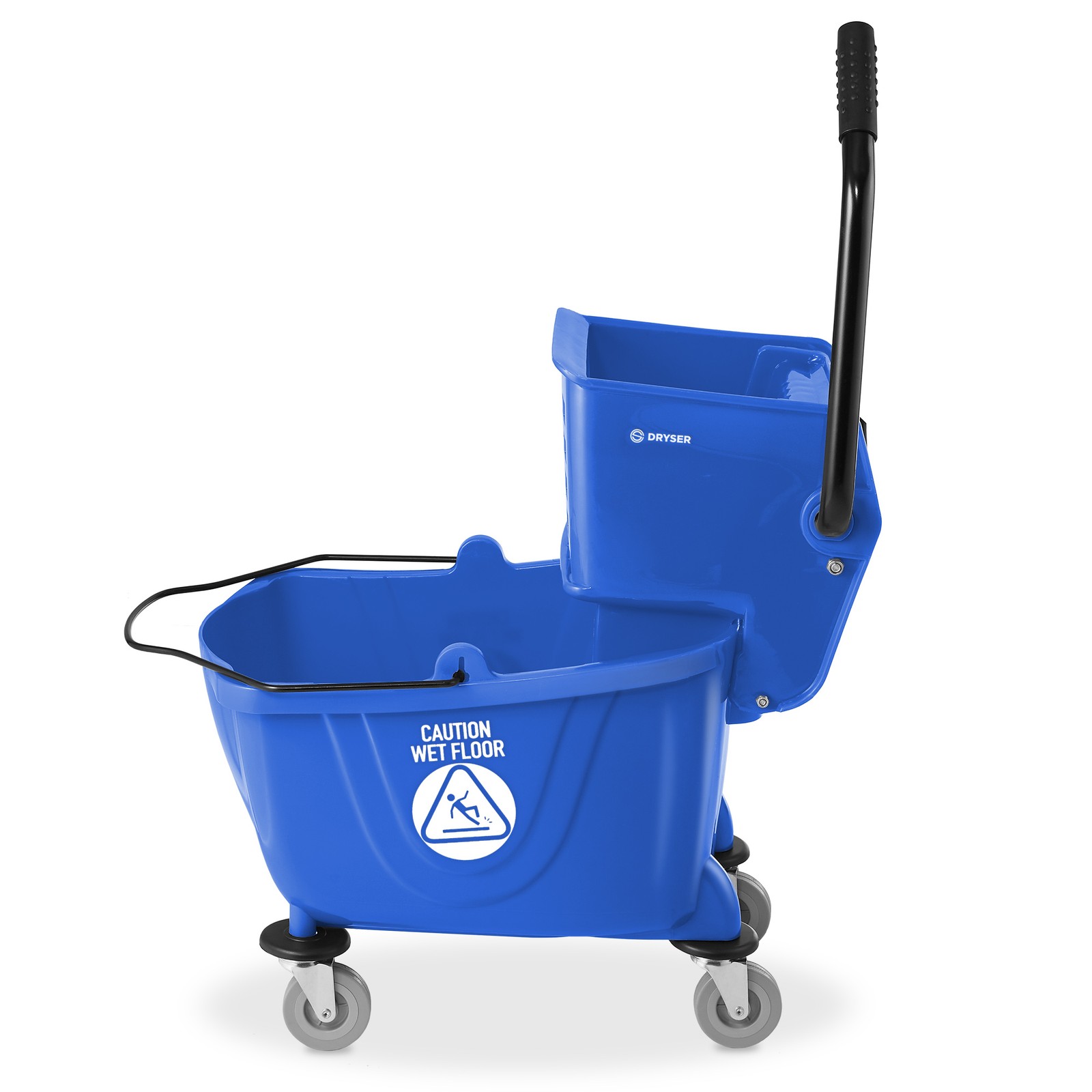 OPEN BOX - 26 Quart Commercial Mop Bucket w/ Side Press Wringer - Blue