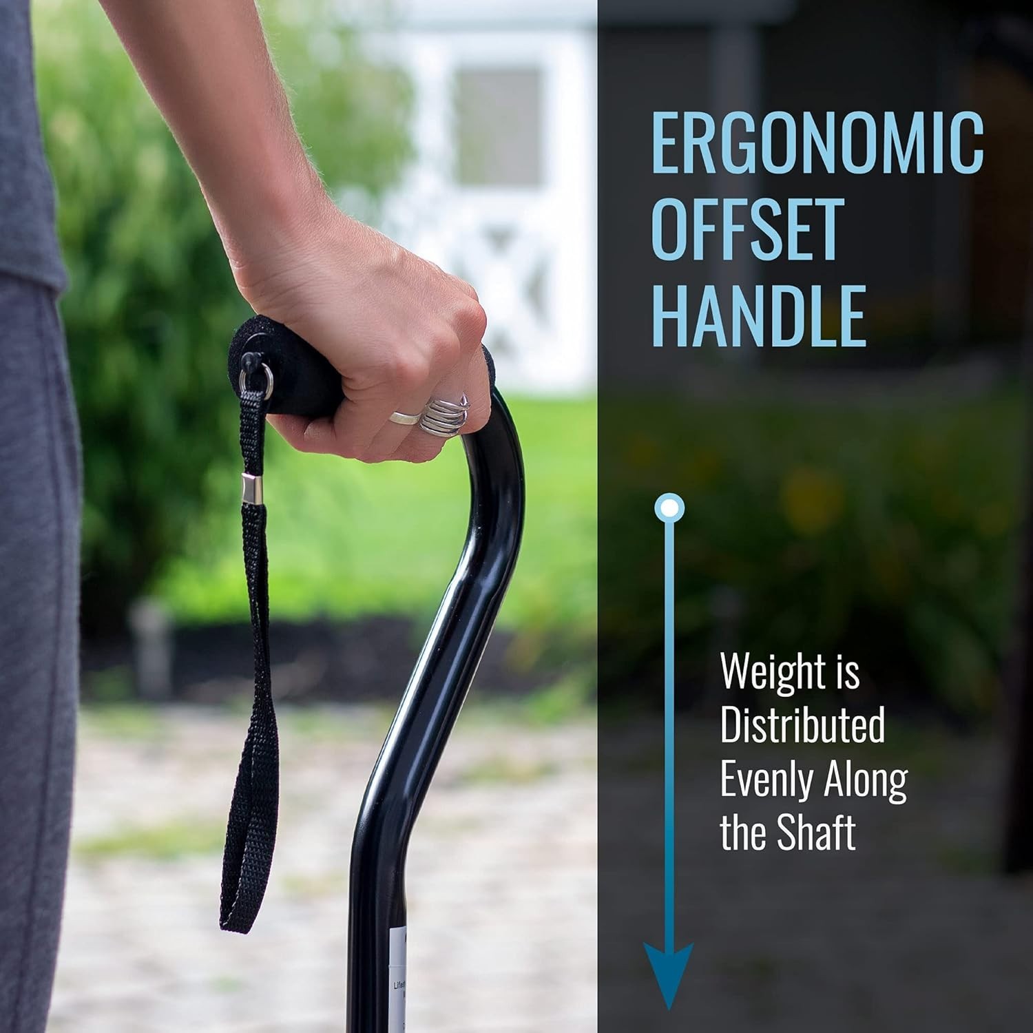 DMI Deluxe Adjustable Walking Cane for Men and Women 30 to 39 inches Bronze