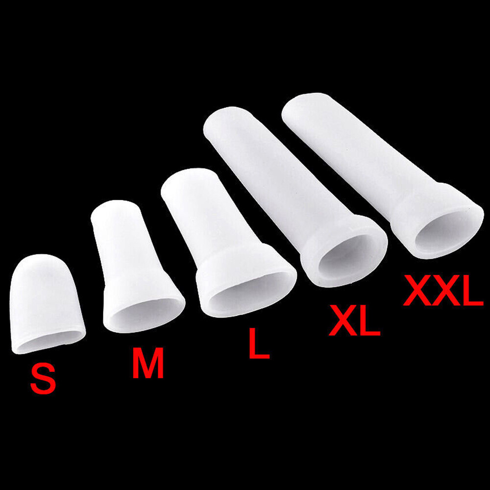 2PCS Set Penis Silicone Sleeve for Extender Stretcher Max Vacuum Enlargement USA
