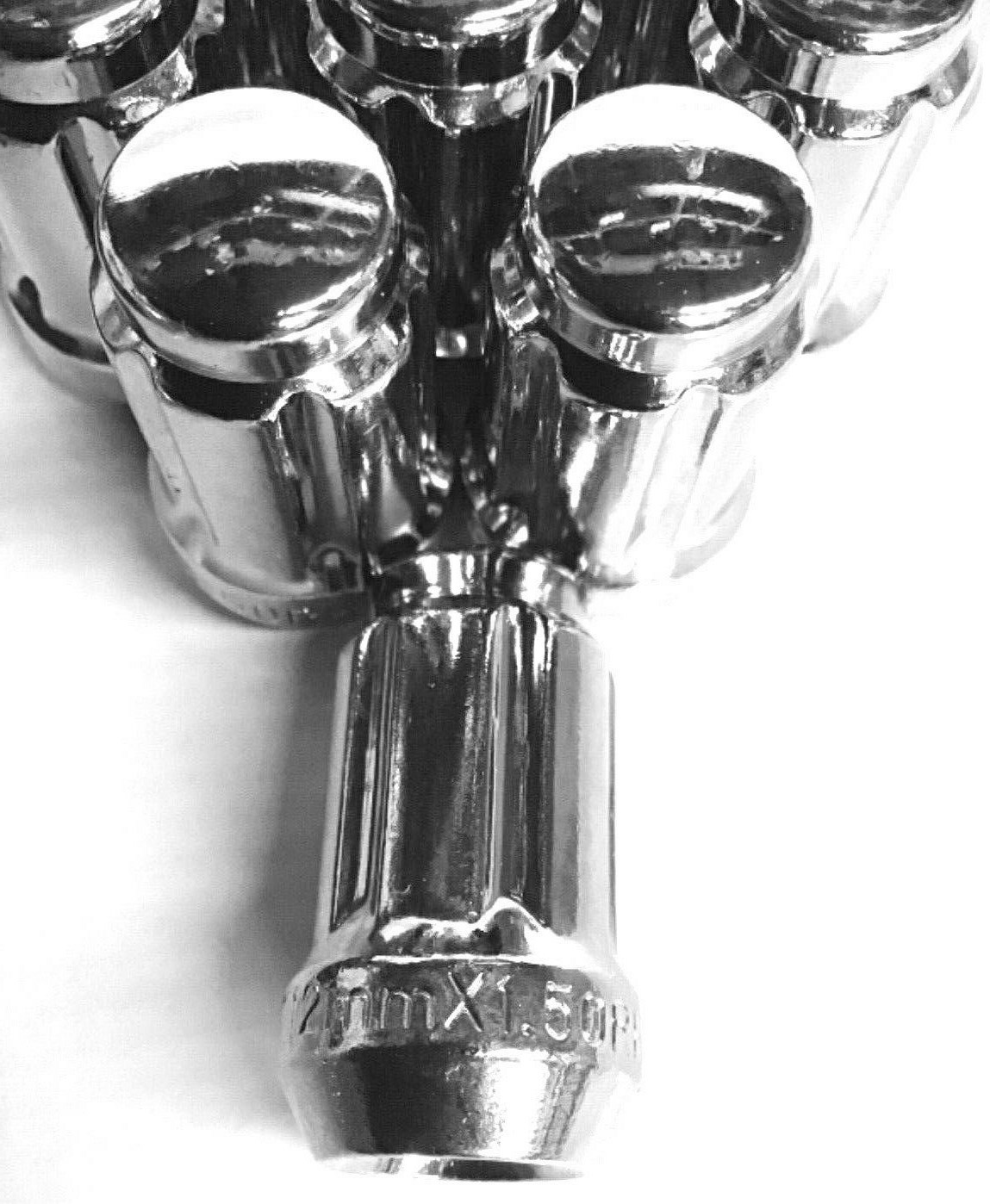 RZR 1000 XP 900 S Turbo Ranger General Chrome M12X1.50 W/Key Tapered Lug Nuts