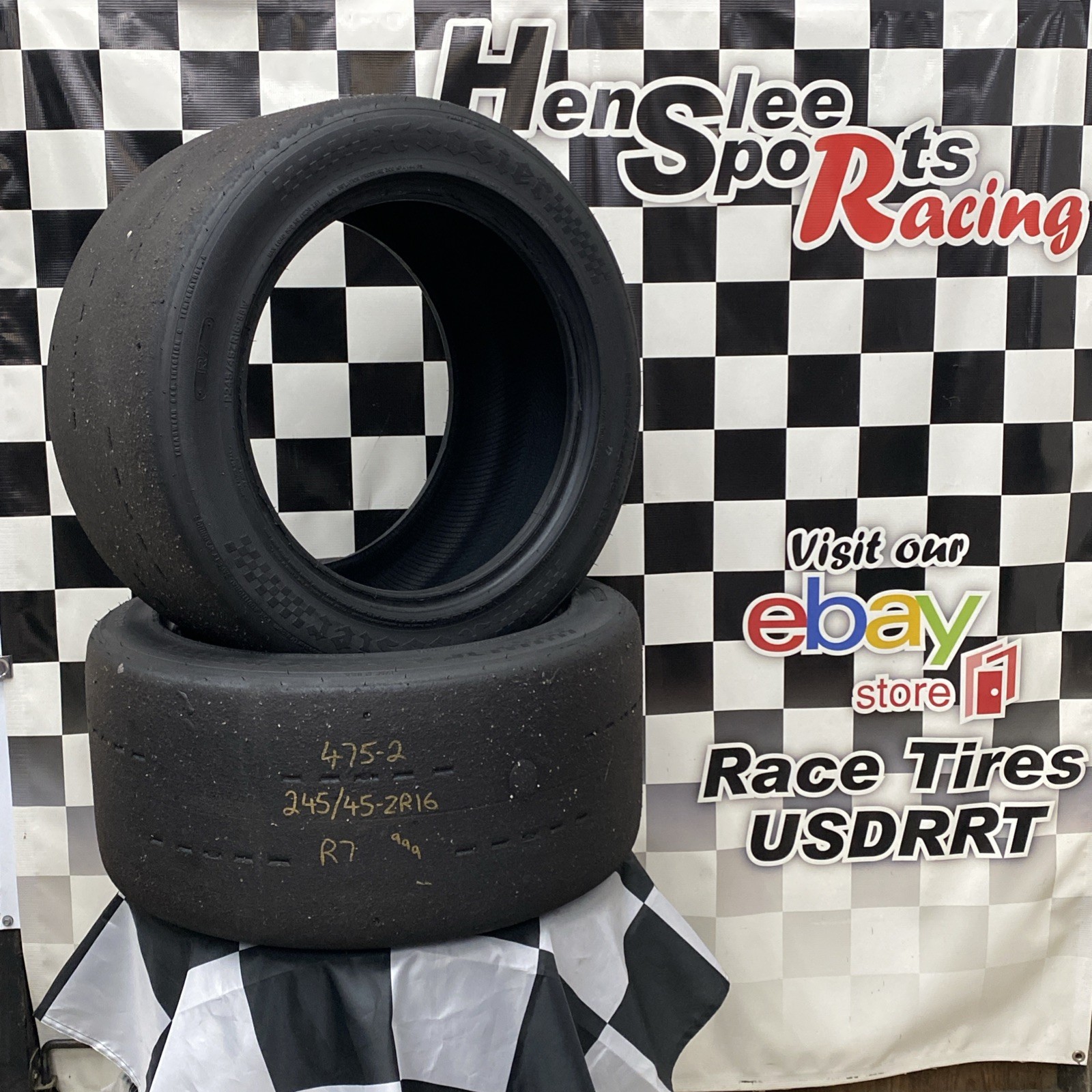 475-2 USDRRT HOOSIER DOT Road Race Tires 245/45-ZR16 R7