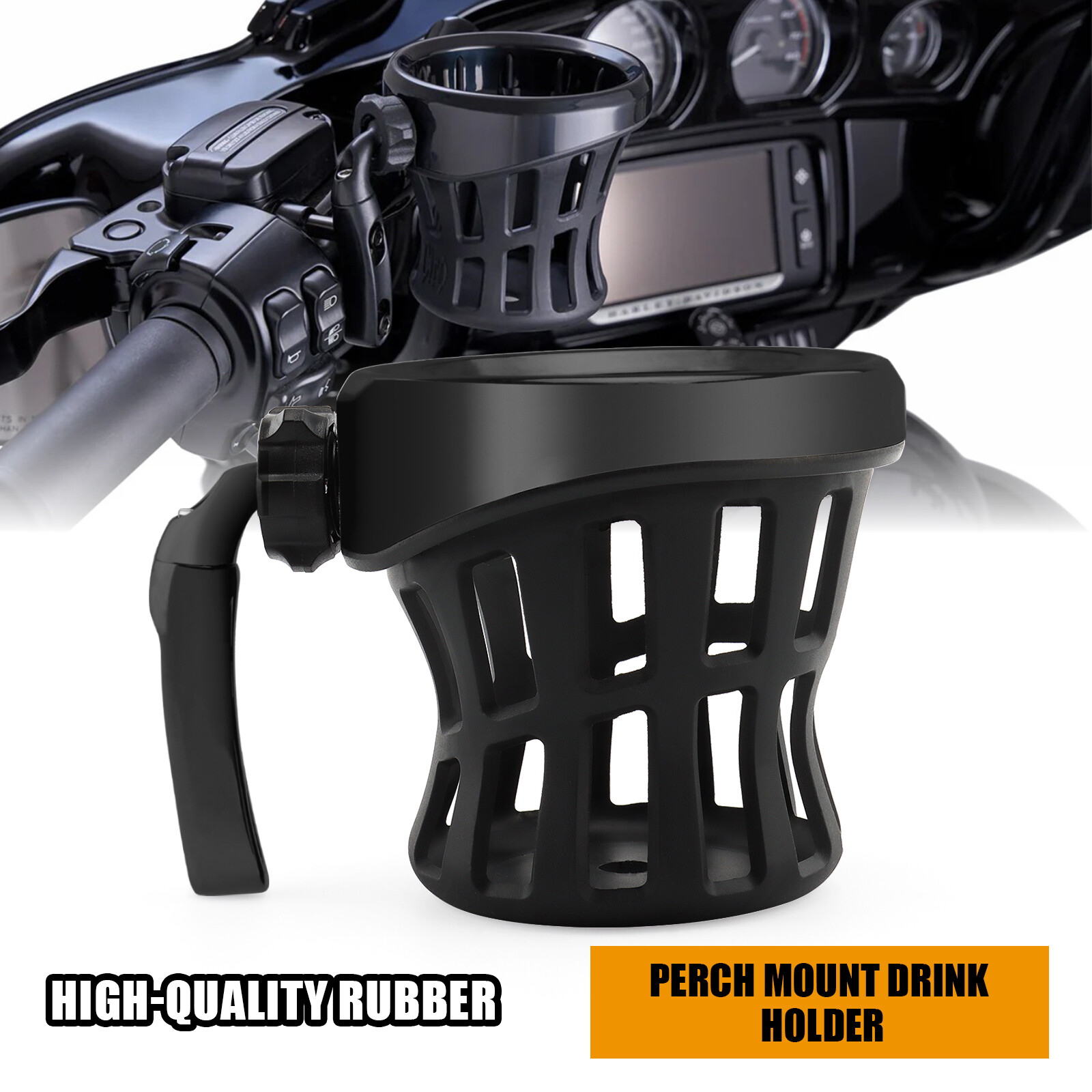Motorcycle Drink Cup Holder For Harley Road King Electra Street Glide Trike Dyna