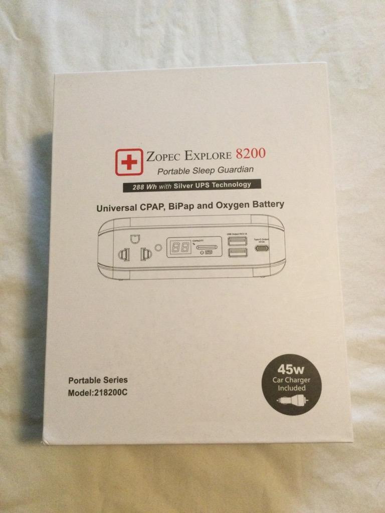 Zopec Explore 8200 Universal CPAP, BiPap, & Oxygen Battery