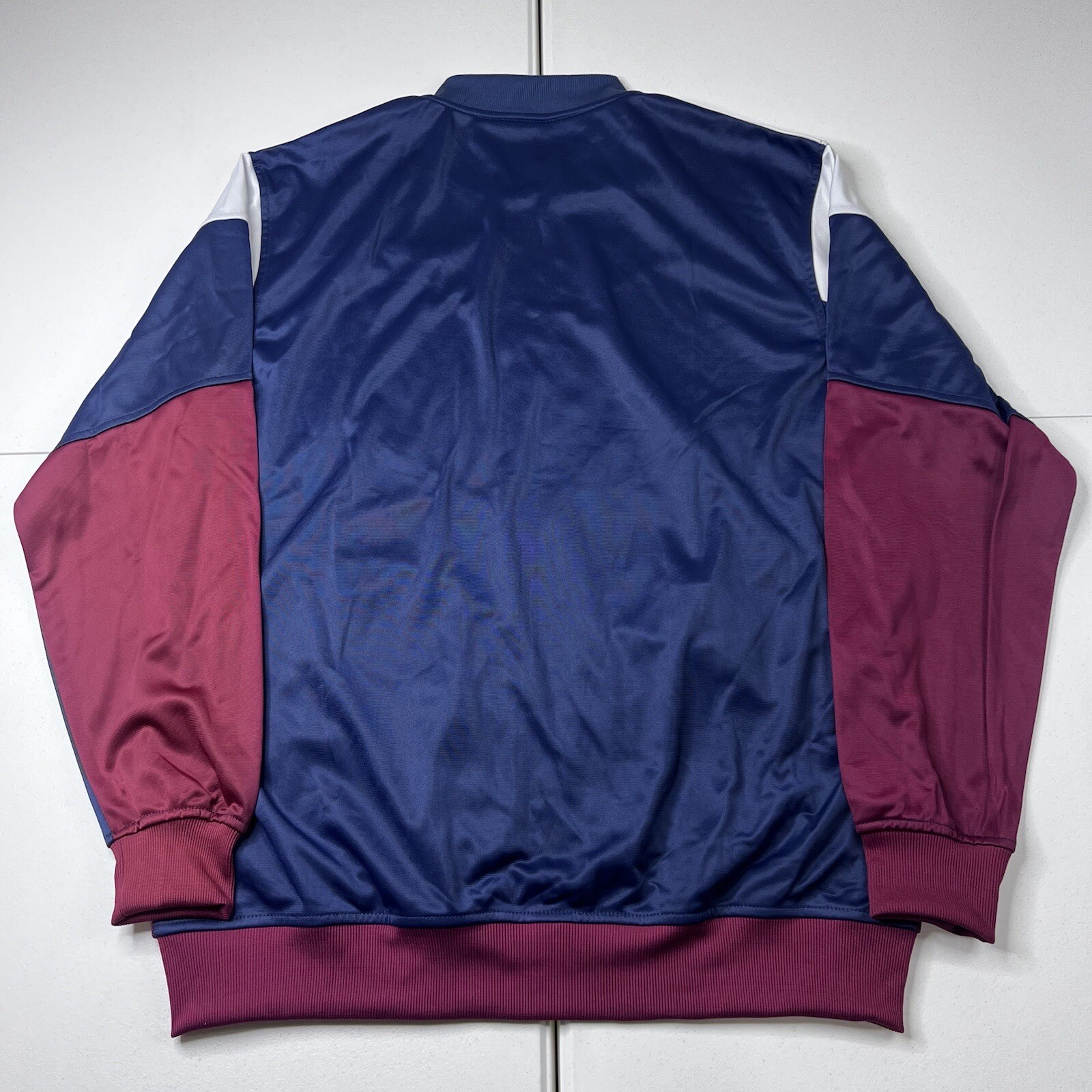 Montique International Track Jacket Maroon Blue White Men’s Size XL