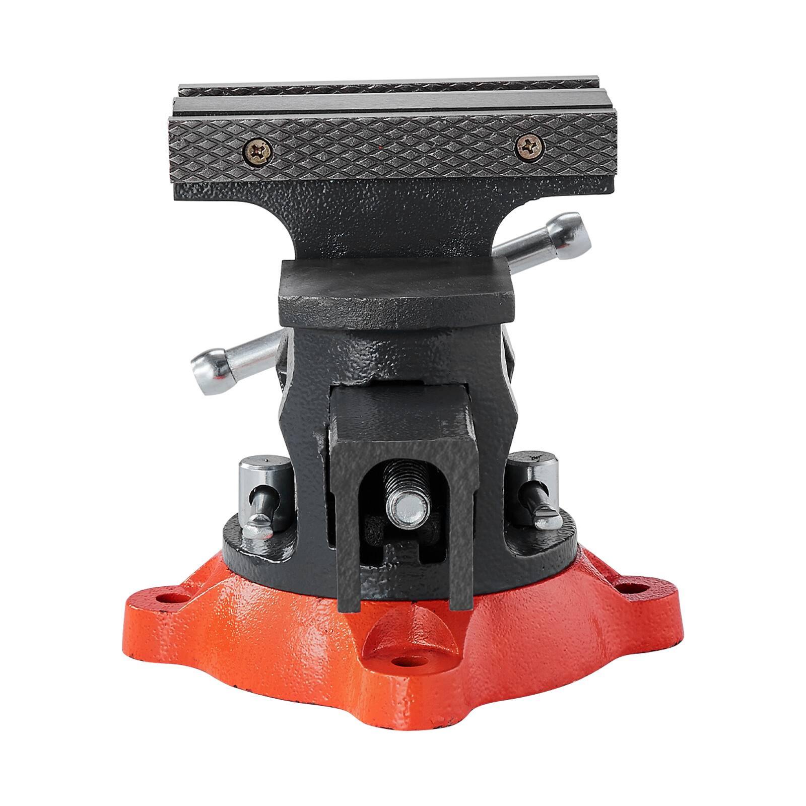 5.5" Bench Vise Multipurpose Heavy Duty Ductile Iron Swivel Locking Base