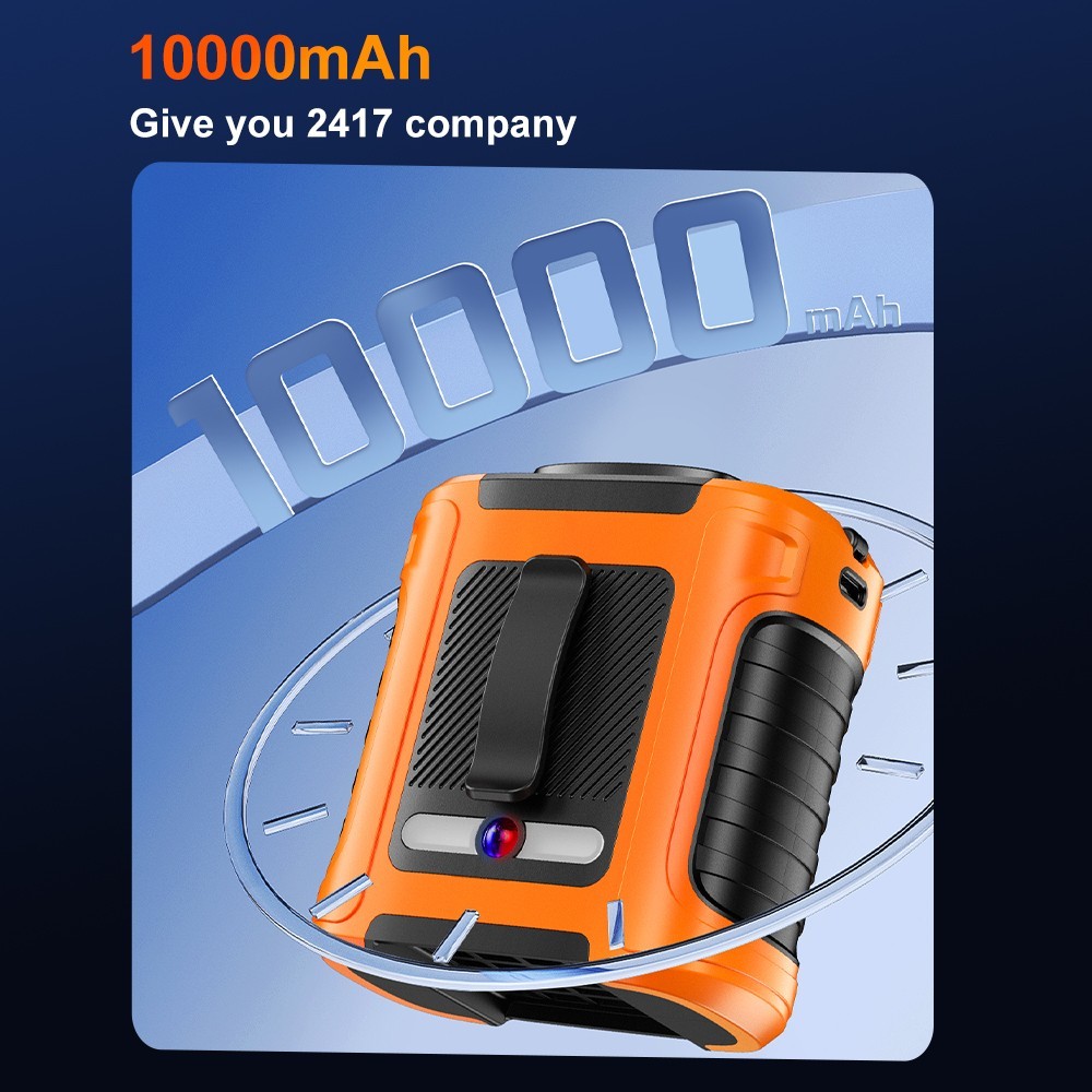 Personal Portable Waist Clip Fan USB Rechargeable Neck Hanging Air Conditioner