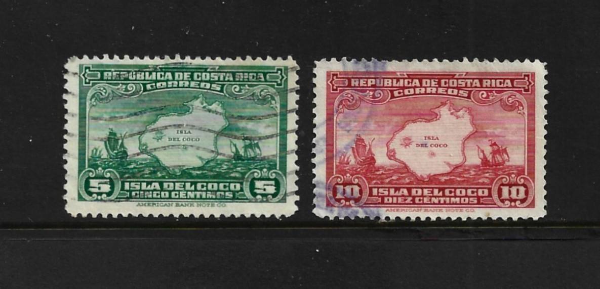 Costa Rica Stamp Scott # 177-178-Used/VLH-NG-1936
