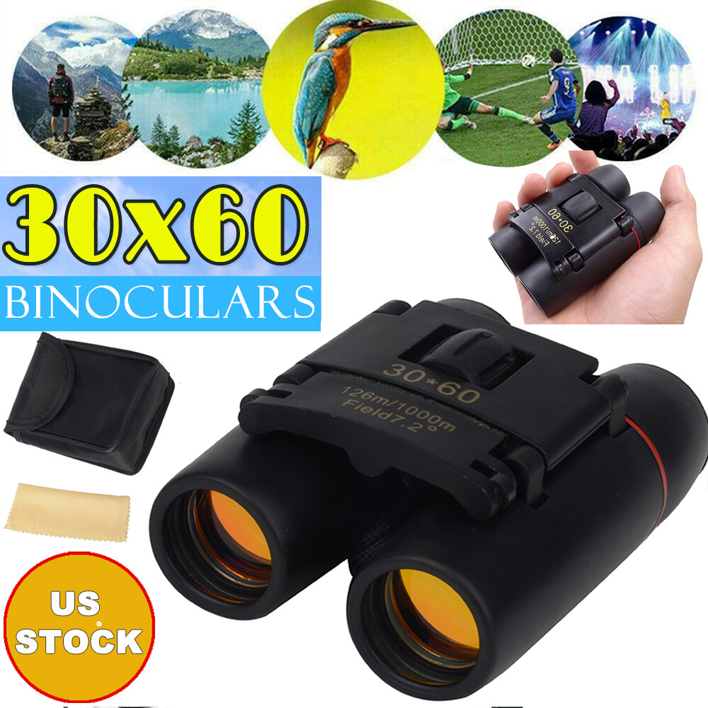 Mini Binoculars Telescope 30X60 Zoom Day Night Vision Foldable Travel Hunting US