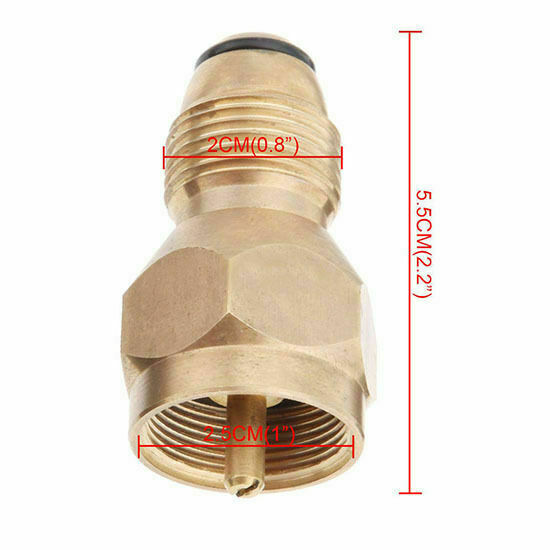 Propane Refill Adapter Lp Gas Cylinder Tank Coupler Furnace Connector Heater