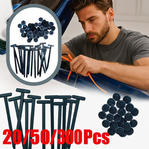 100 PCS Nylon Universal Cable Tie Buckle，Heavy Duty Self-Locking Zip Ties Holder