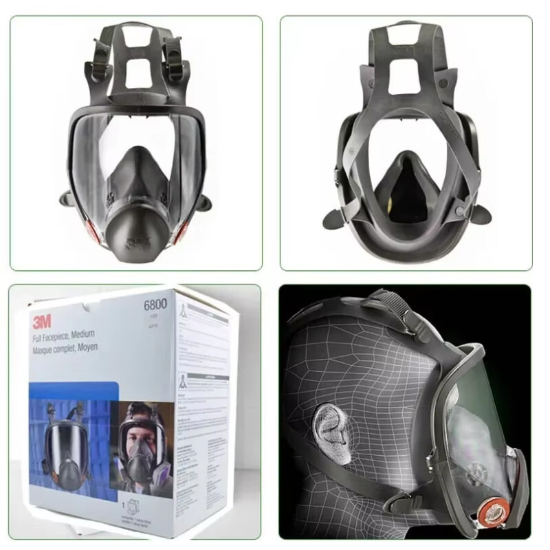 6800 Full Facepiece Reusable Respirator 3M full face Gas Mask Medium