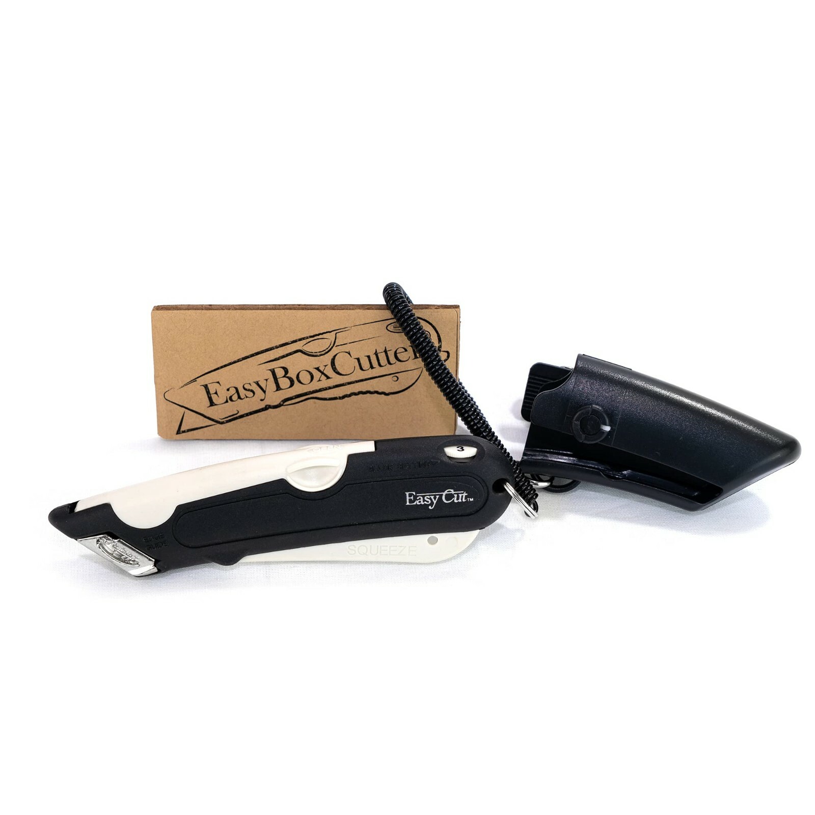 Easy Cut 1000 White Safety Box Cutter Tool Standard Replacement Blades