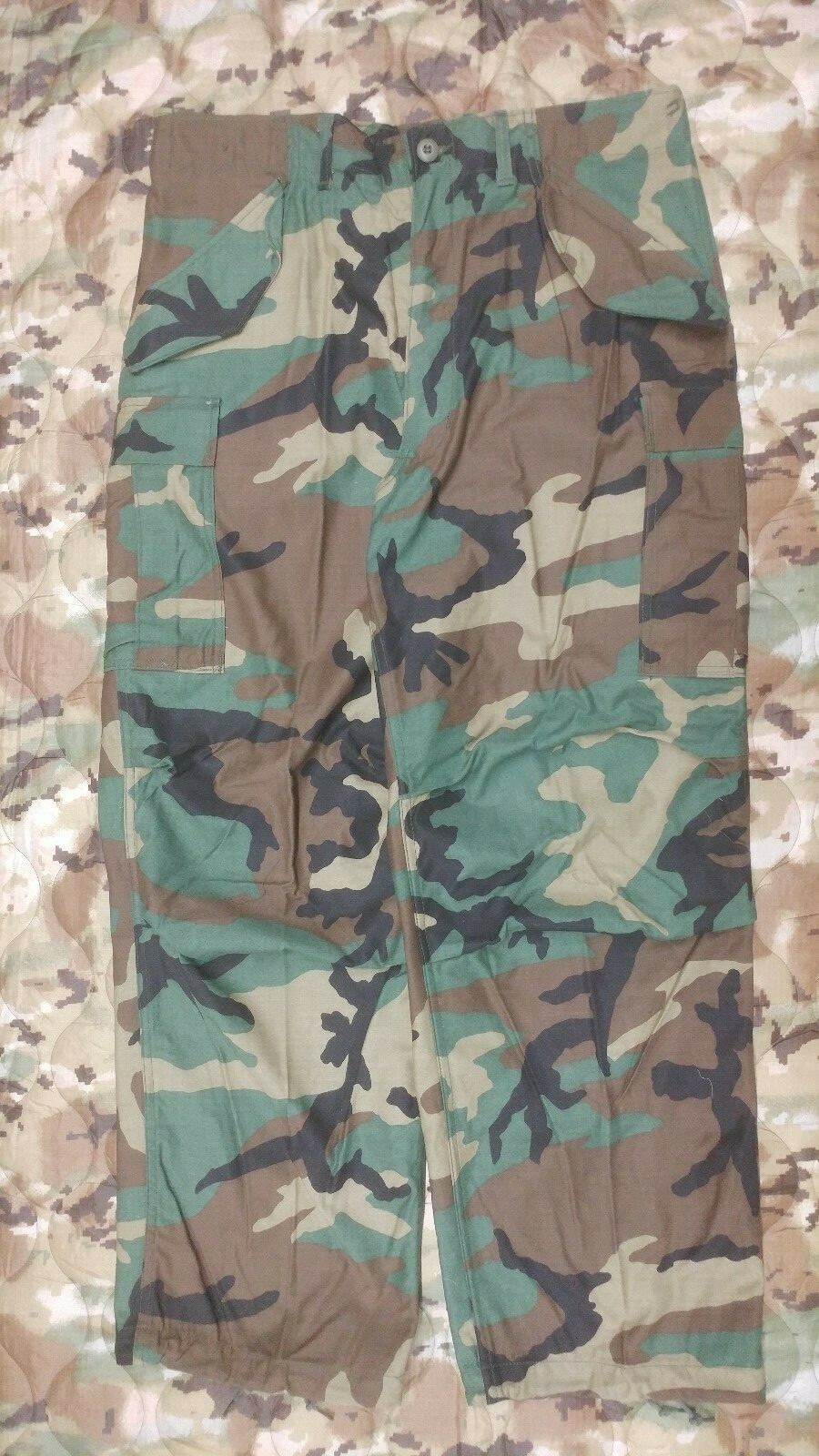 M65 Woodland Cold Weather Field Pants w Liner and Suspenders NOS USGI Med Reg