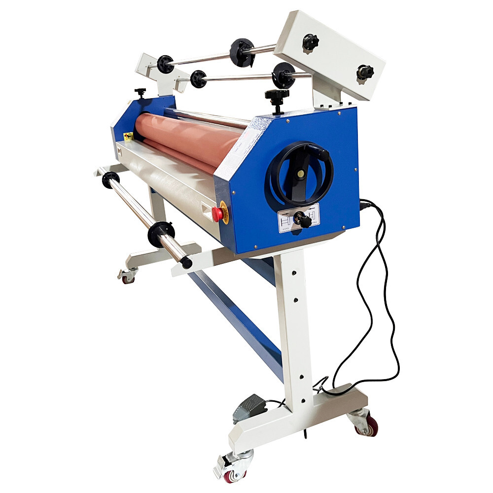 63 in Semi-Automatic Cold Laminator Machine 110V Wide Format Laminator Machine