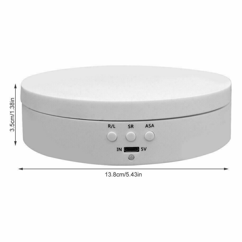 360° Electric Motorized Rotating Display Stand Jewelry Photography Show Holder