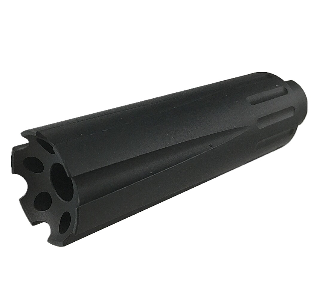 Black Color Low Concussion Muzzle Brake Compensator 1/2''x28 Thread For .17HMR