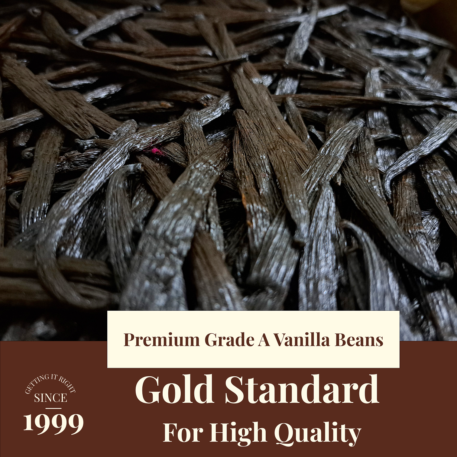 Fresh Organic Vanilla Beans Grade A 5'- 8' - Bulk Vanilla Pods and Vanilla Cuts.