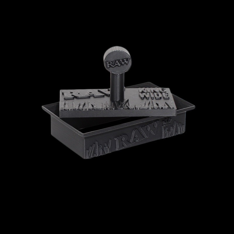 RAW King Size Wide Donut Herb Press+One ROLLS Pack King Size Wide Rolling Paper