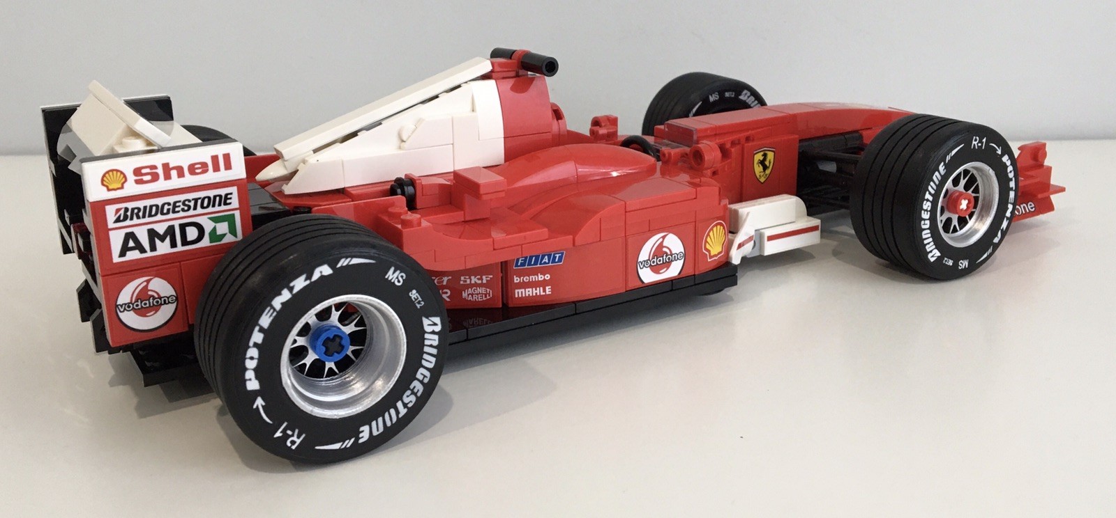 Replacement Lego Icons Ferrari F2004 Michael Schumacher Bridgestone Wheels