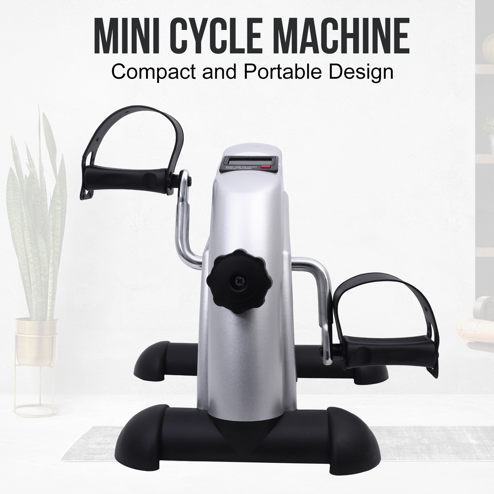 Portable Mini Cycle Bike Foot Pedal Exercise Machine Arm Leg Recovery Peddle US