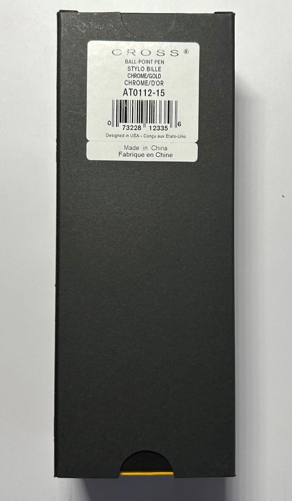 CROSS CALAIS CHROME WITH GOLD TRIM BALLPOINT PEN (AT0112-15)