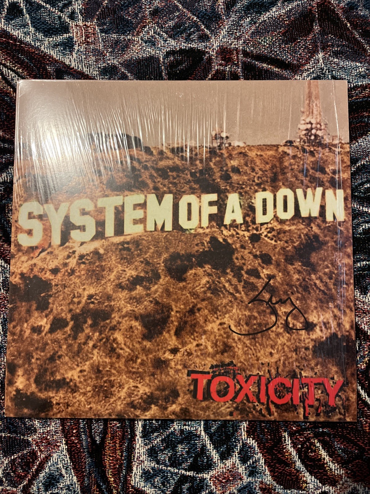 System of a Down Signed Album System Of A Down Autographed Vinyl Toxicity Serj