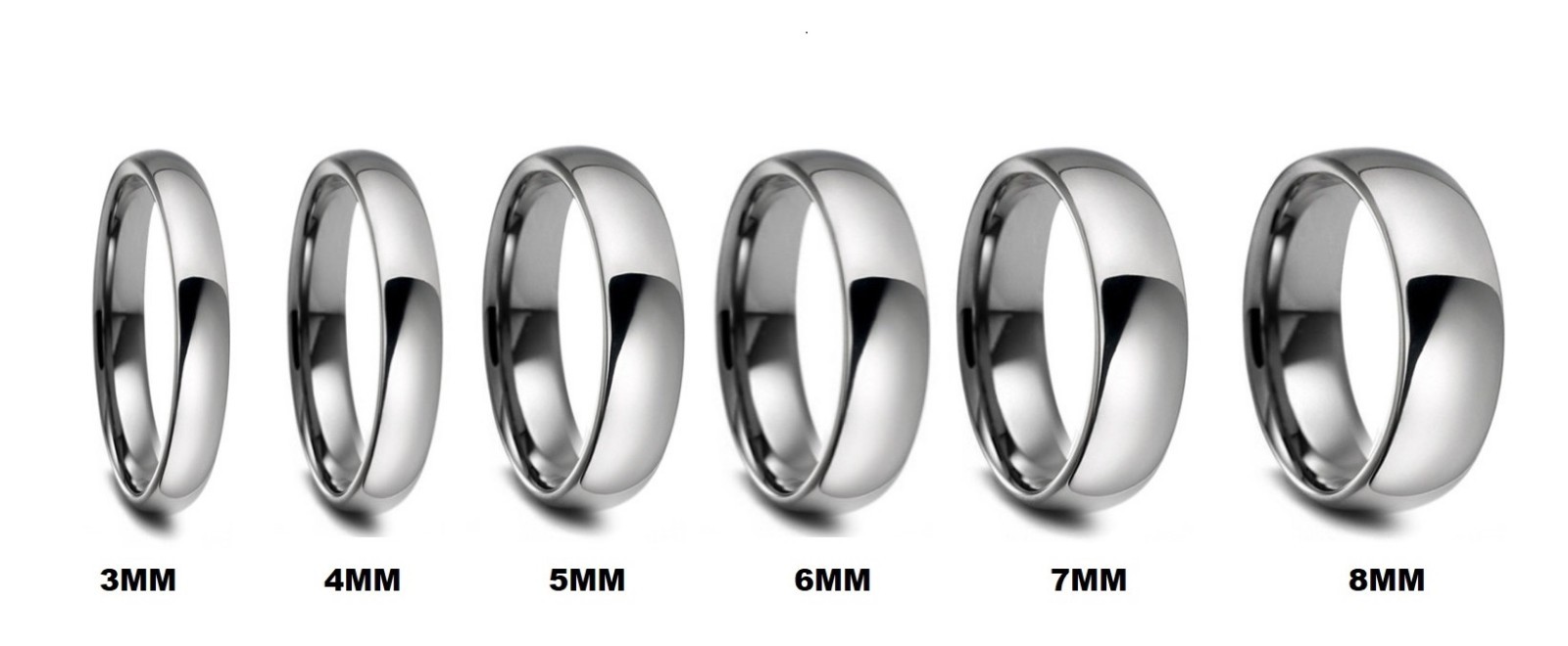 Tungsten Carbide Silver Color Wedding Band Mens Womens Engagement Bridal Ring