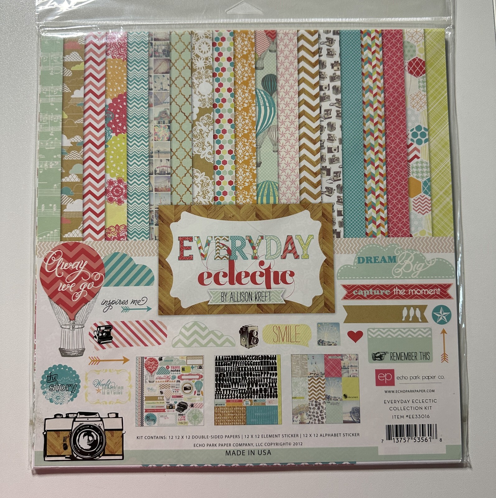 Echo Park 12 x 12 Paper Pack Multiple Variations Available-You Choose