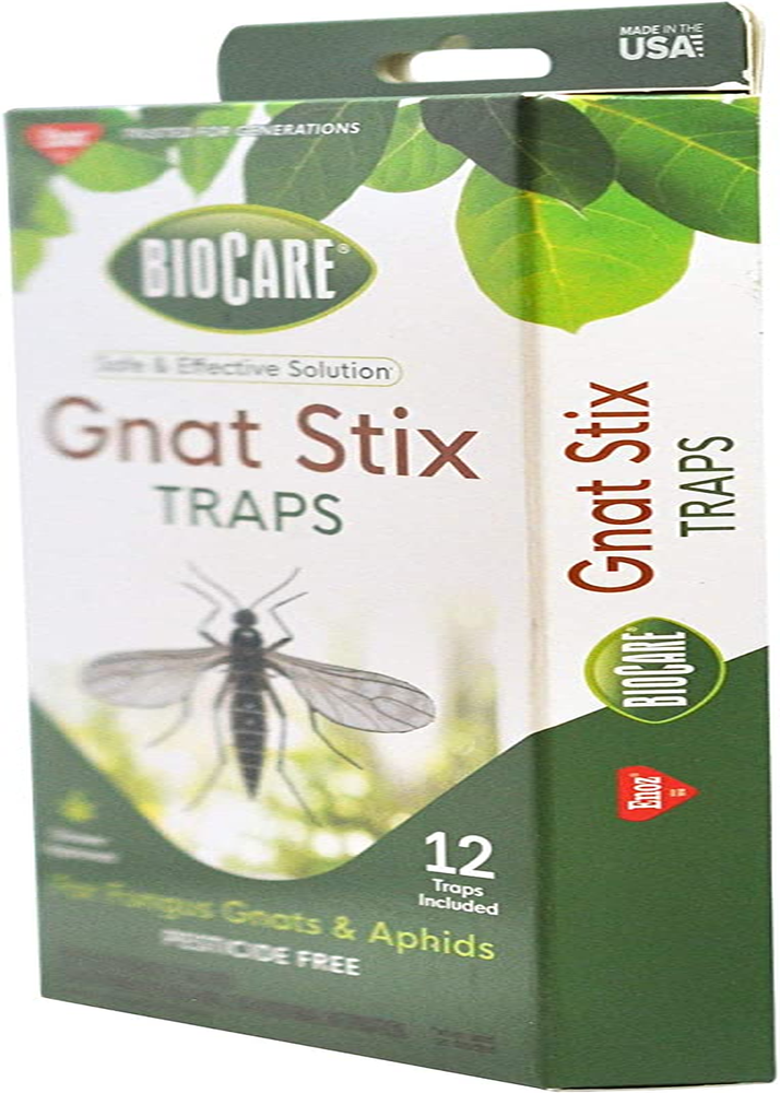 Biocare Gnat Stix for Fungus Gnats and Aphids, Pest Control for Plants and Green