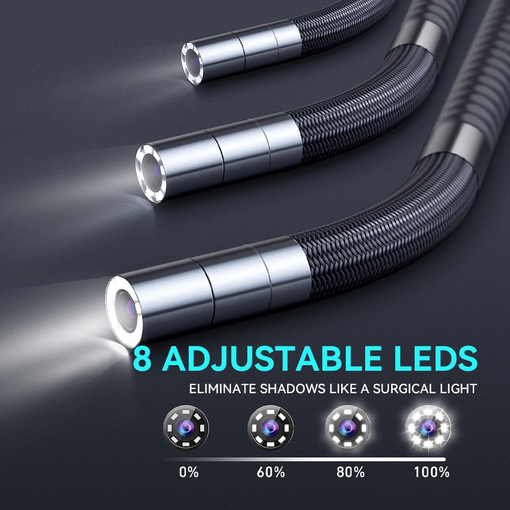 SALE! Ralcam Two-Way 210° Inspection Borescope Endoscope Camera 3.3ft Semi Rigid