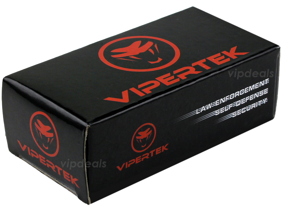 VIPERTEK Stun Gun Mini BLACK VTS-880 335 BV Rechargeable LED Flashlight