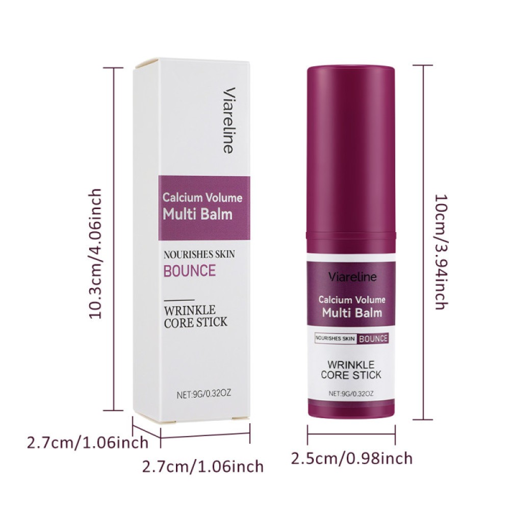 2 Pack Calcium Volume Multi Balm, Wrinkle Core Stick, Hydrating Firm, Anti-aging