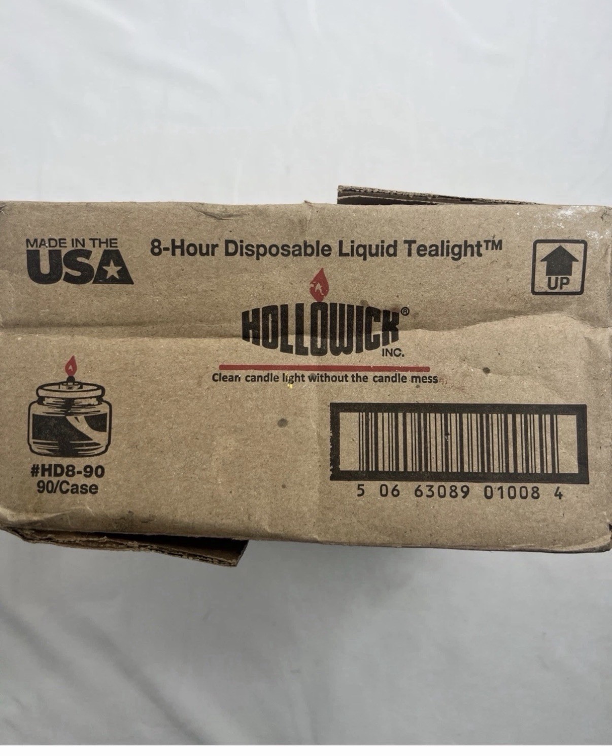 BRAND NEW LIQUID CANDLES Hollowick HD890 Liquid Tealight Fuel Cell 8 Hr 89 Pack